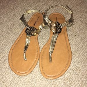 Gold sandals